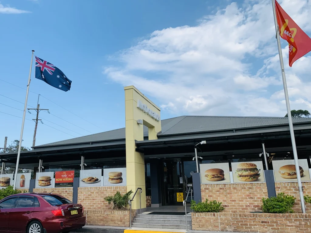 シドニー郊外のマクドナルド