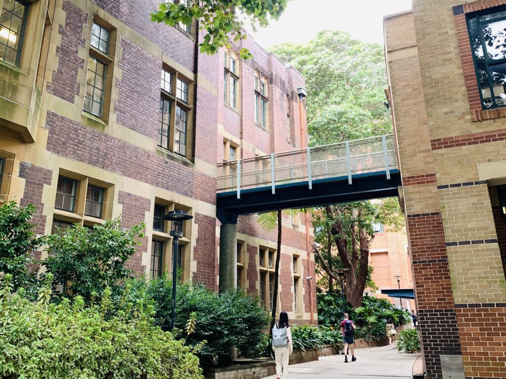 シドニー大学キャンパス内