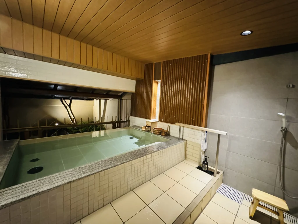 Tōji-no-Yu, one of the private onsen baths at Shuzenji Onsen Katsuragawa
