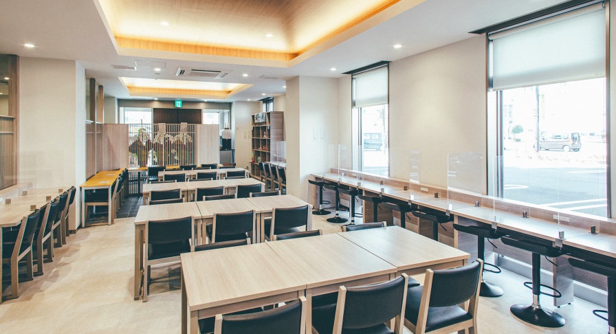 Breakfast dining area at Kuretake Inn Premium Shizuoka Annex