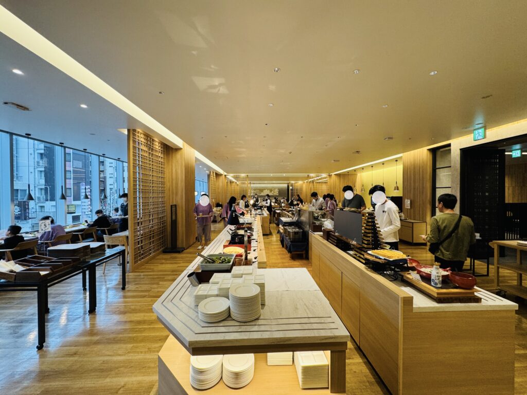 ホテルオーレイン(静岡):朝食会場の様子