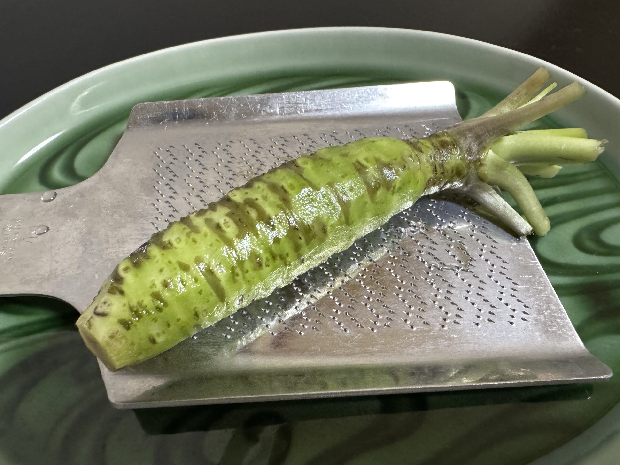 Fresh wasabi grown in the Umegashima region