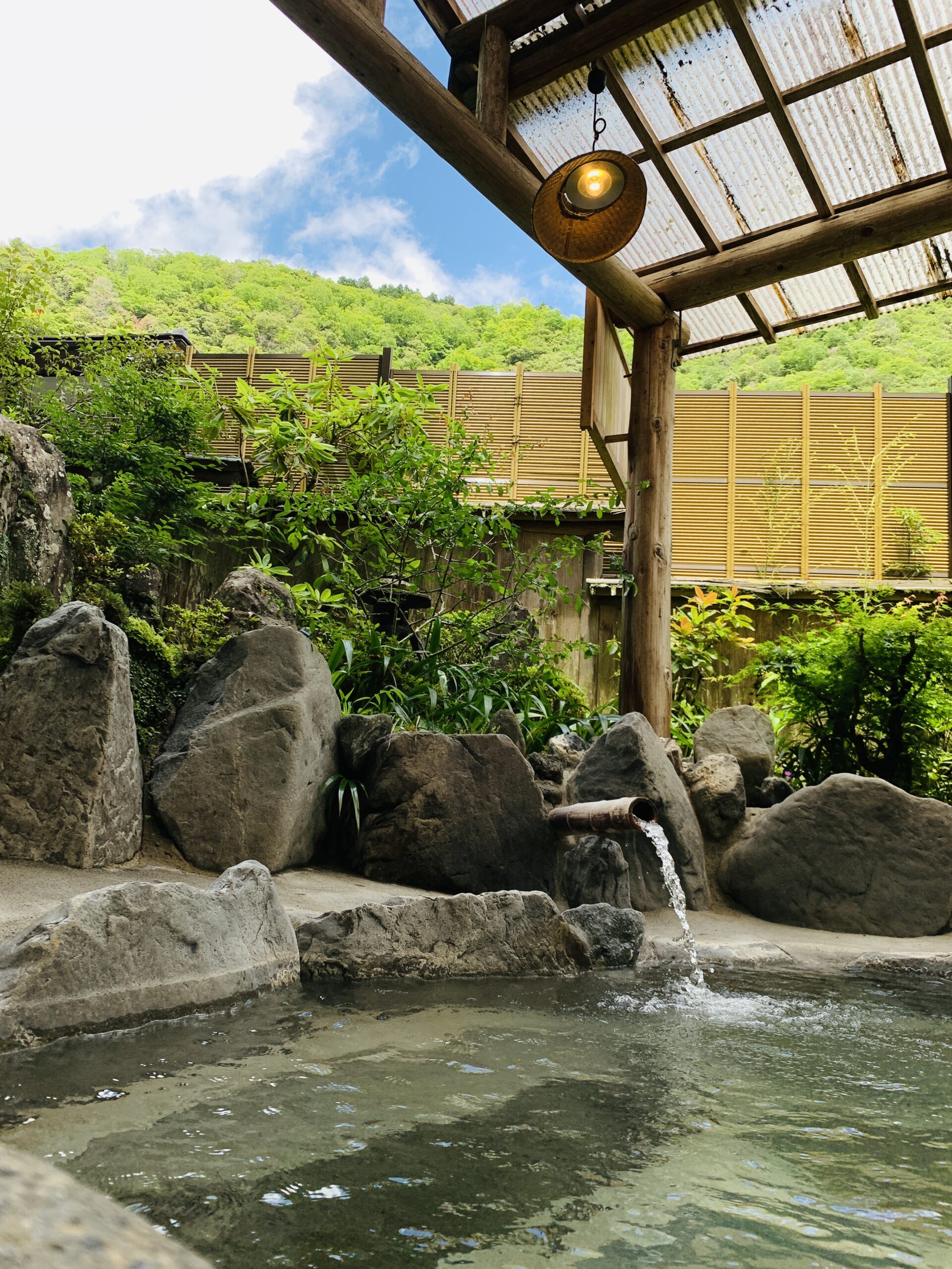 Private outdoor bath “Hana-no-Yu” at Onogiso Ryokan, Umegashima Konya Onsen in Shizuoka
