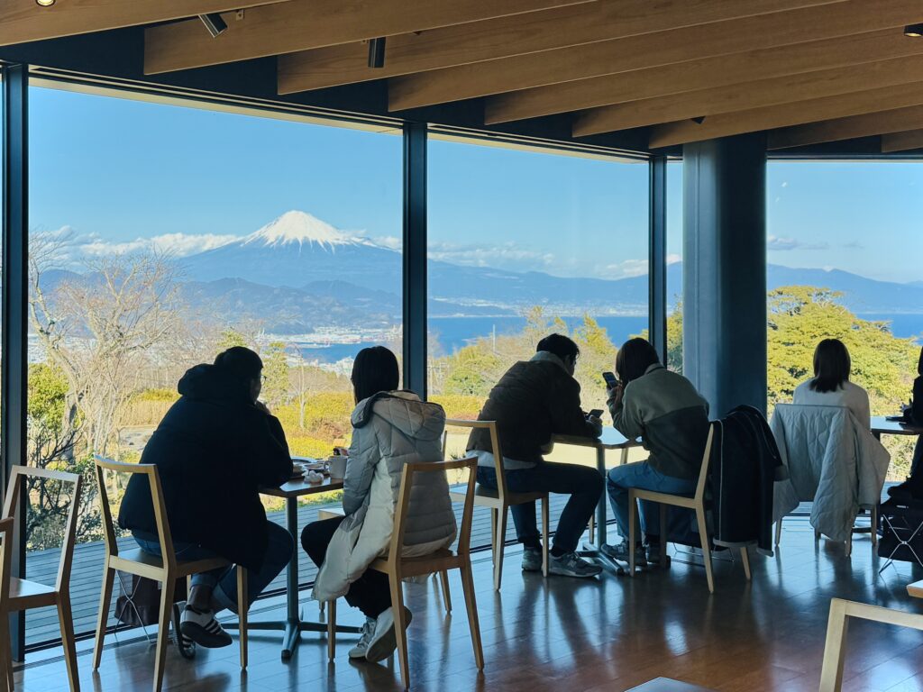 Café restaurant inside the Nihondaira Yume Terrace observation deck