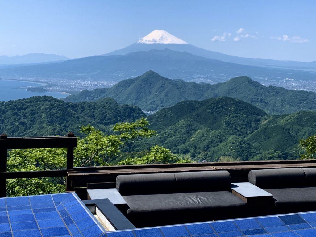 View of Mt. Fuji from Ao Terrace at Izu Panorama Park