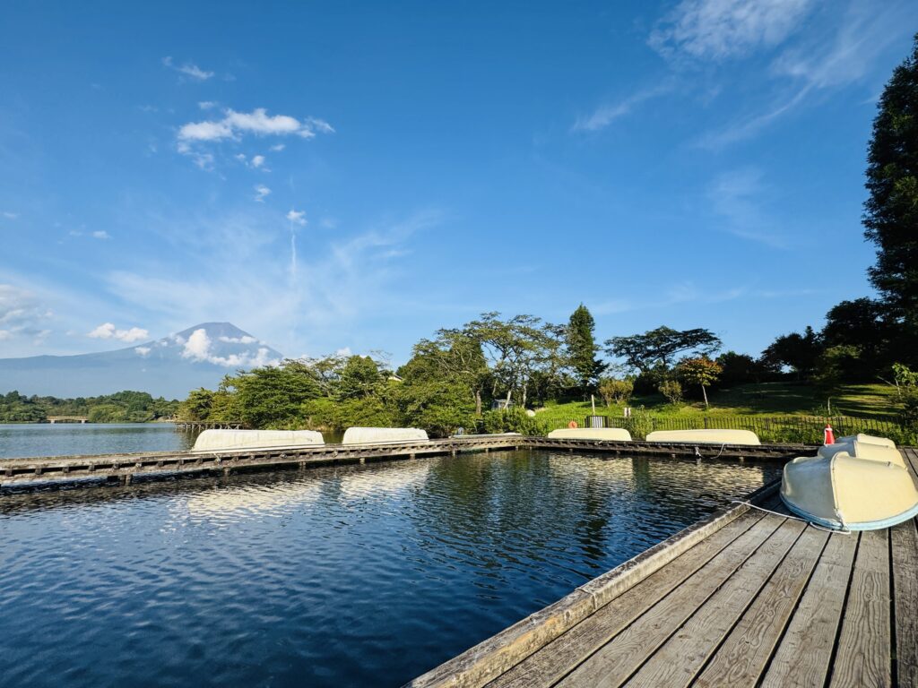 田貫湖のボートエリア