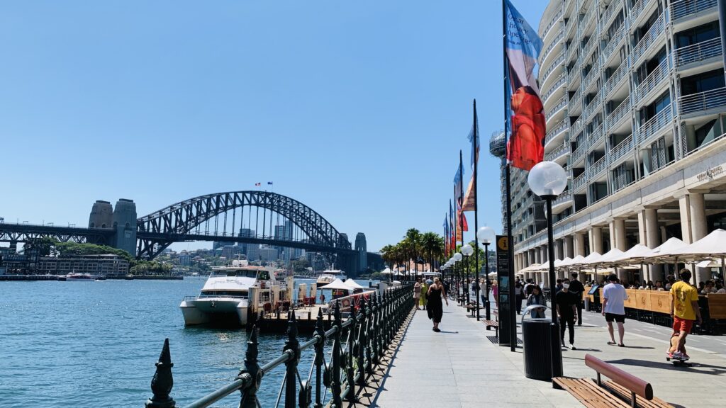 View of the Sydney Harbour Bridge from Circular Quay