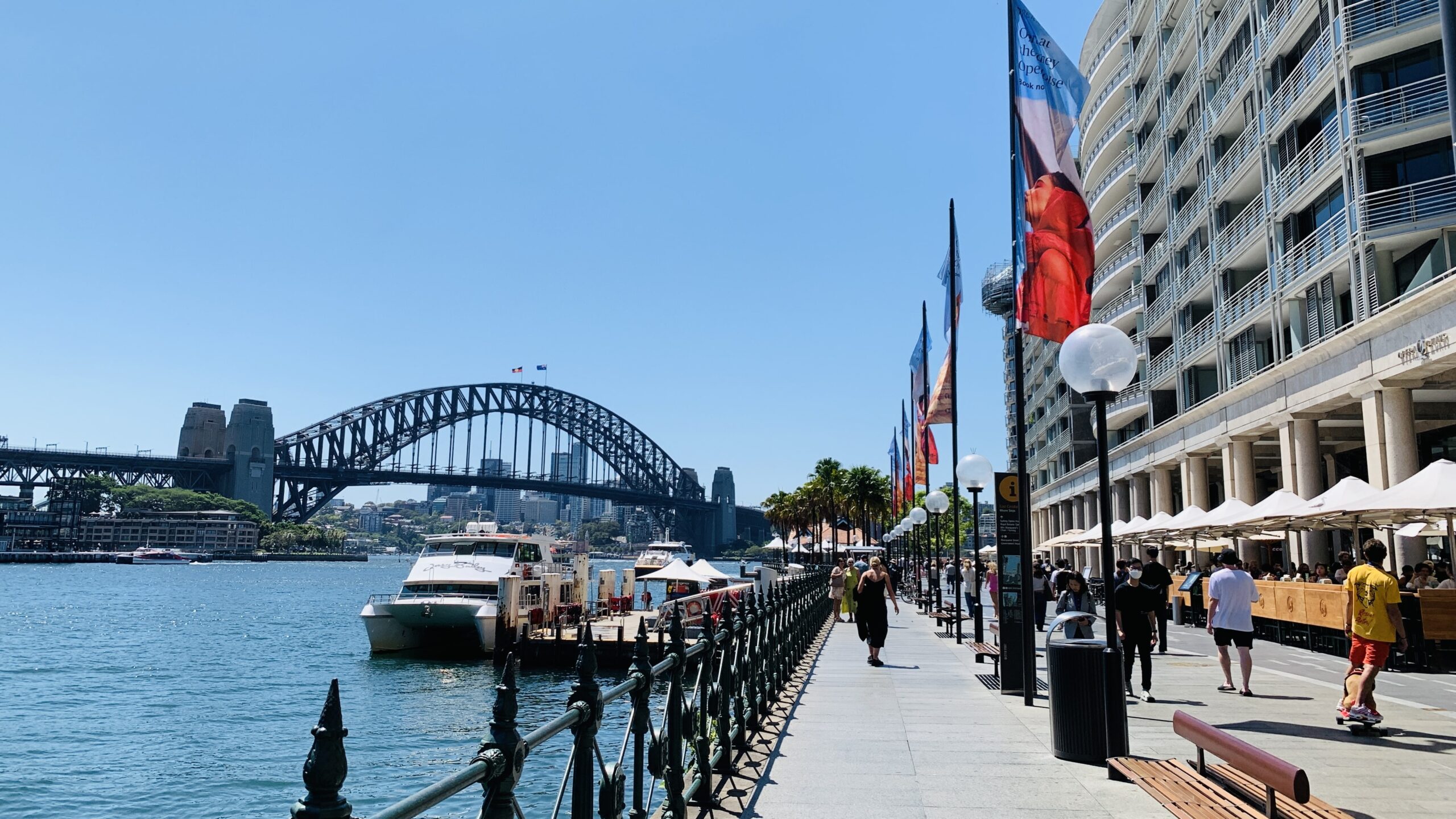 View of the Sydney Harbour Bridge from Circular Quay