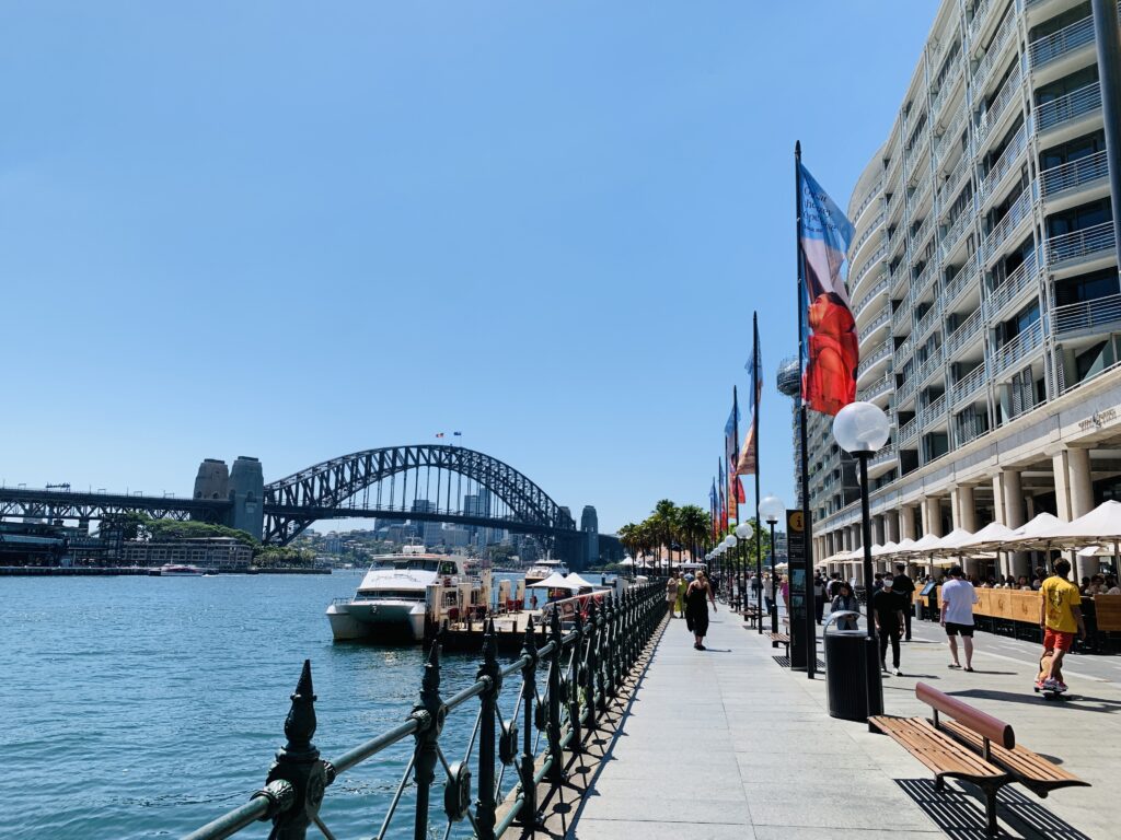View of the Sydney Harbour Bridge from Circular Quay