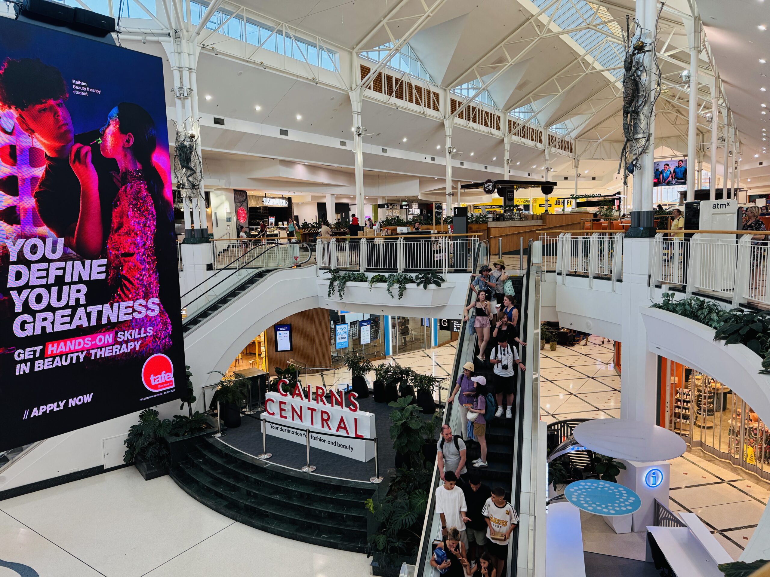 Interior of Cairns Central Shopping Centre