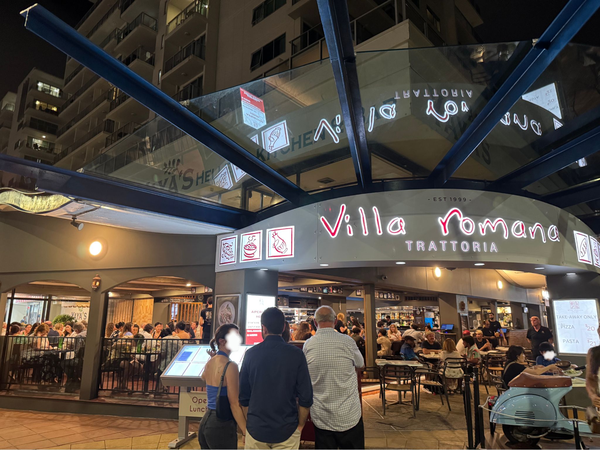 Villa Romana restaurant in central Cairns